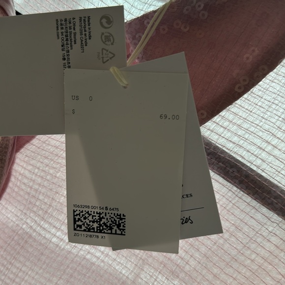 & Other Stories sequin shirt in pink - Picture 4 of 6